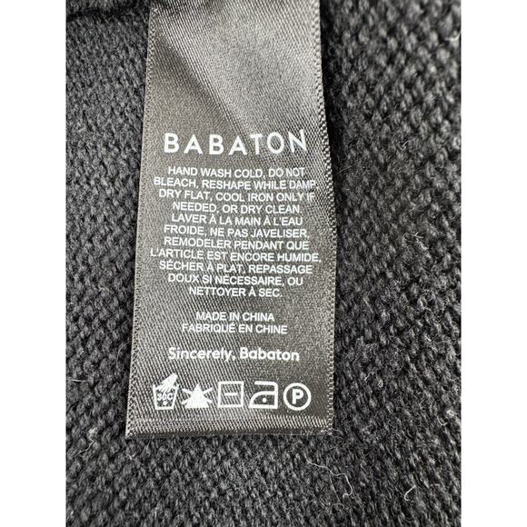 Aritzia Babaton 100% Merino Wool Tunic Sweater Vest M Black Sleeveless Essential - Picture 9 of 14